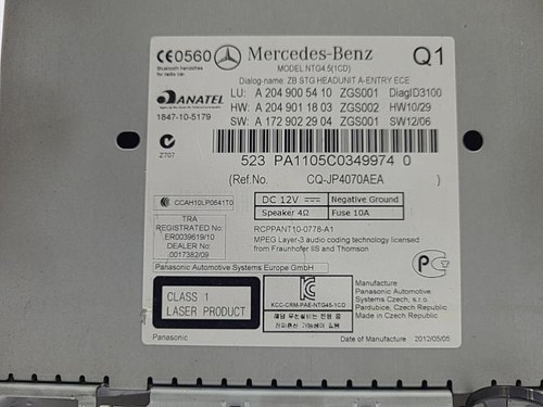 Autoradio origine mercedes - autoradio,